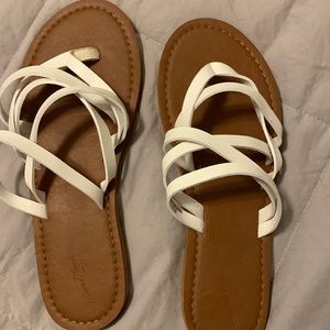 White sandals